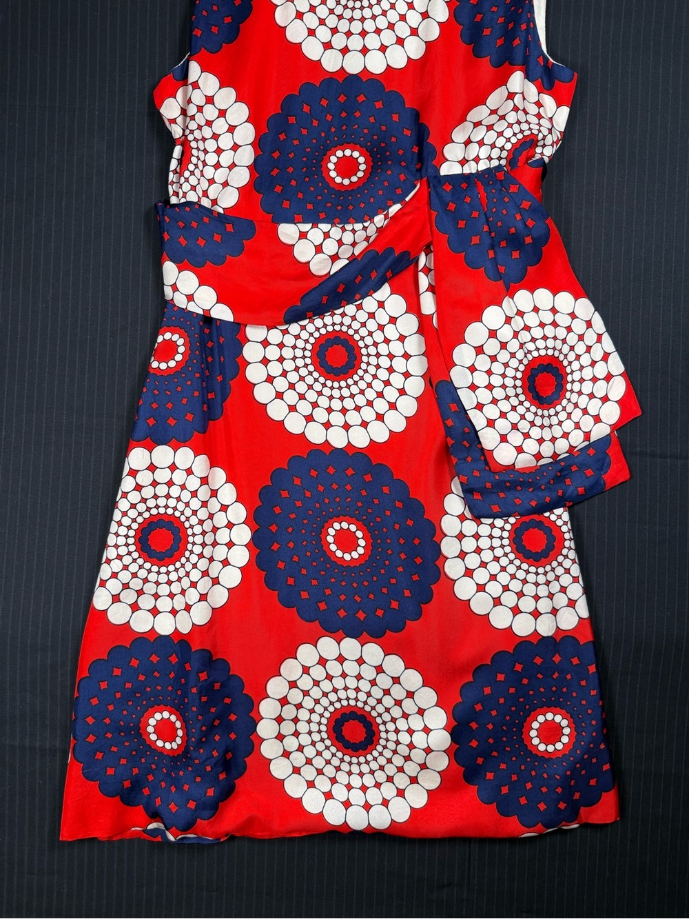Vintage Mod Floral Geometric Shift Dress - Picture 6 of 16